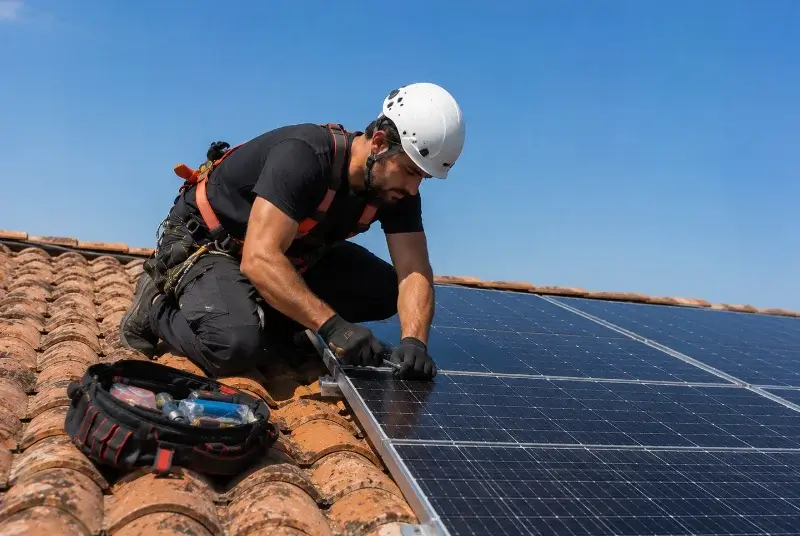 Maintenance et monitoring de panneaux solaires à Saint-Jean-de-Rives